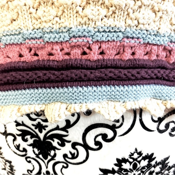 Andrew Marc New York Women's Crocheted Multicolored Top Sz-L - Picture 5 of 7